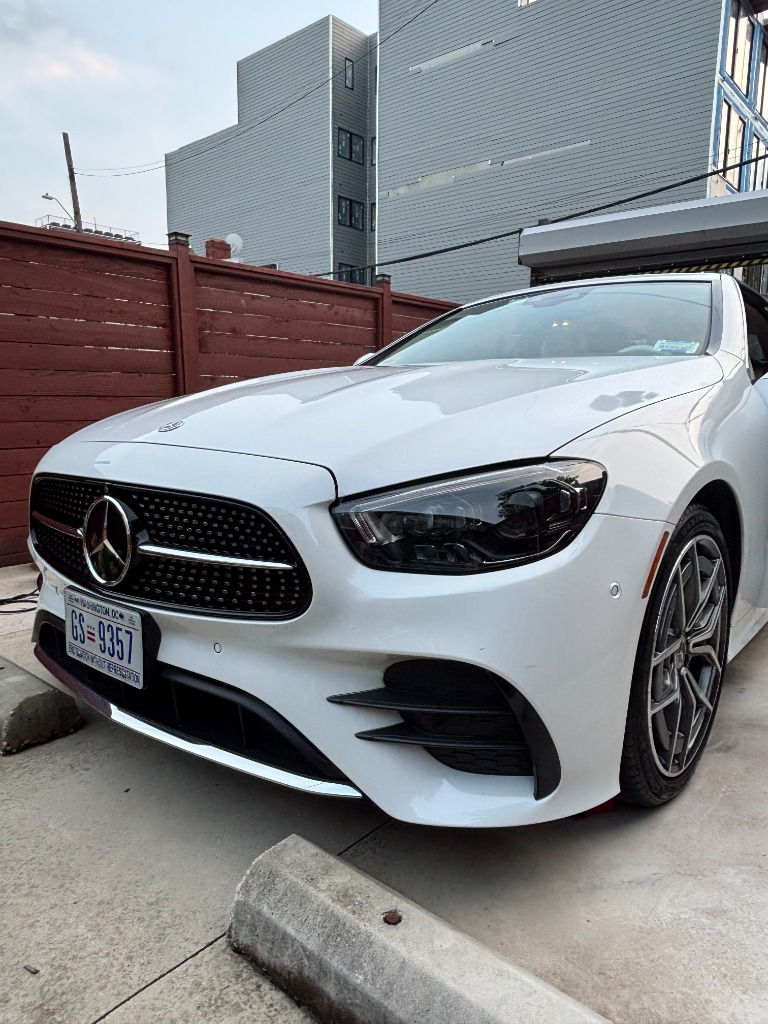 Mercedes-Benz E-Class · Polar White - Full Detail with High-Gloss Ceramic Sealant