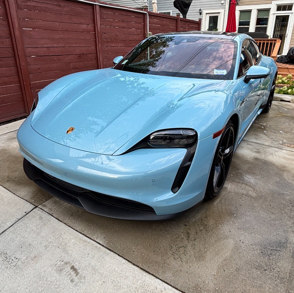 Porsche Taycan 4S · Frozen Blue - PPF Maintenance Wash & Full Detail